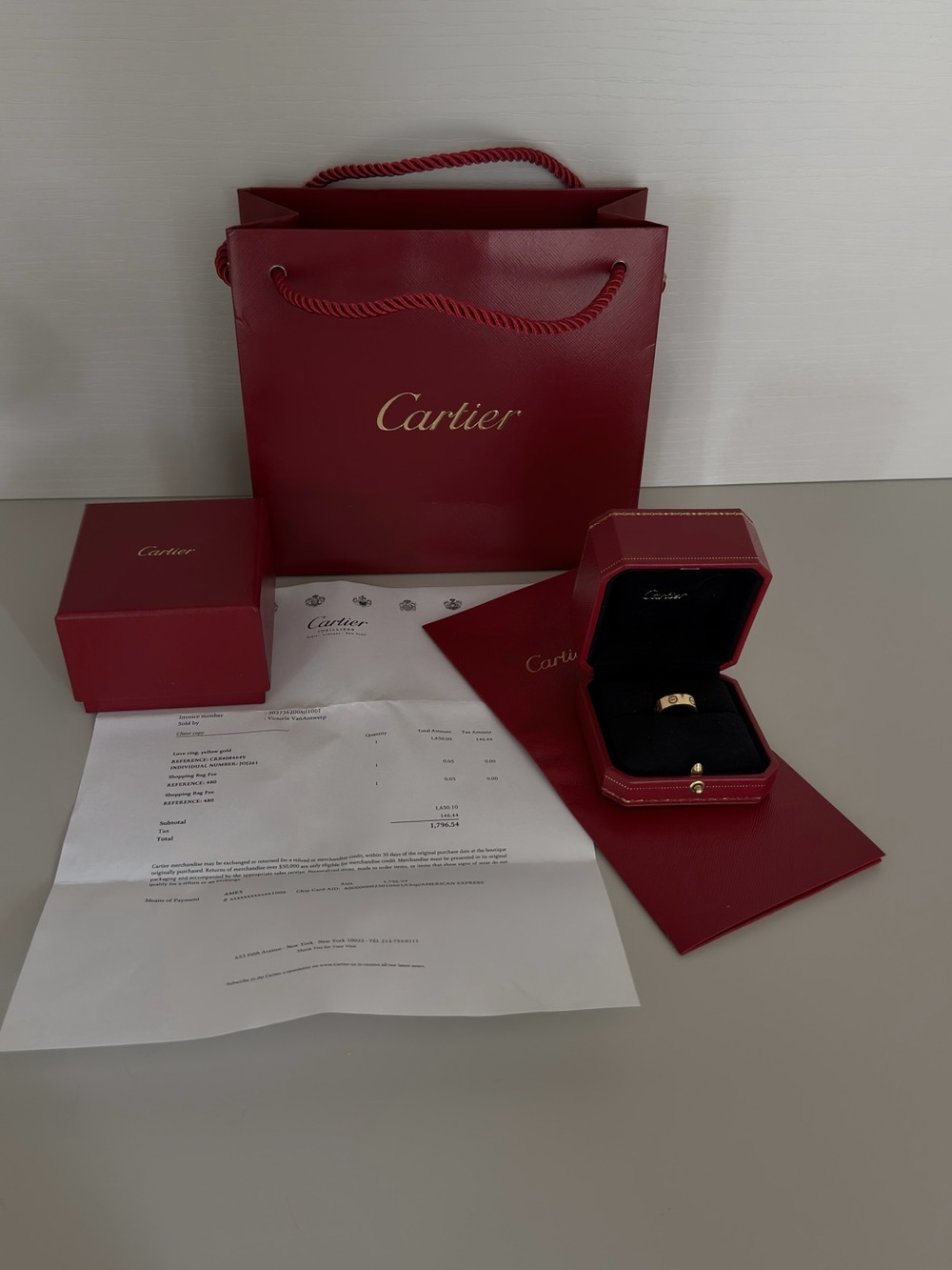 Cartier LOVE RING, CLASSIC MODEL